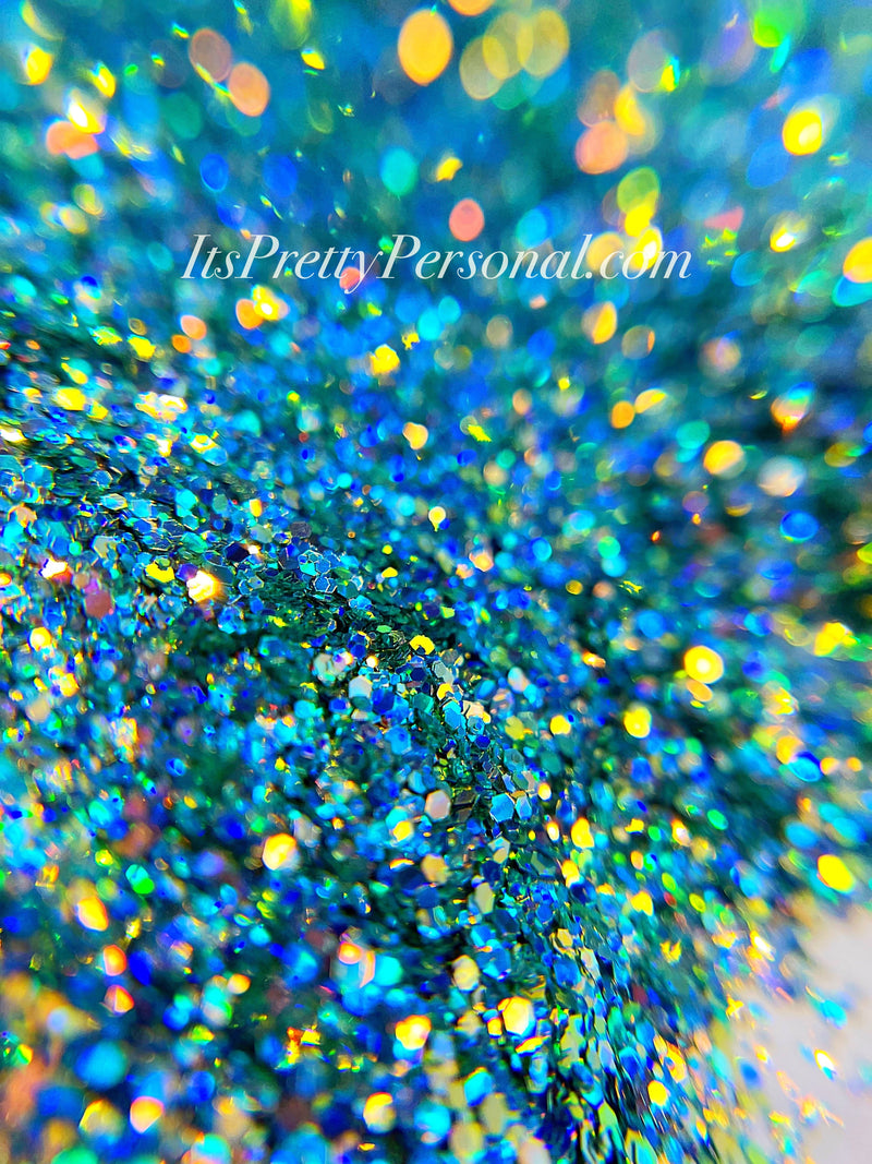 SCHMEDIUM CUT "Mermaid Magic Teal" -Holographic + Hologram Glitter