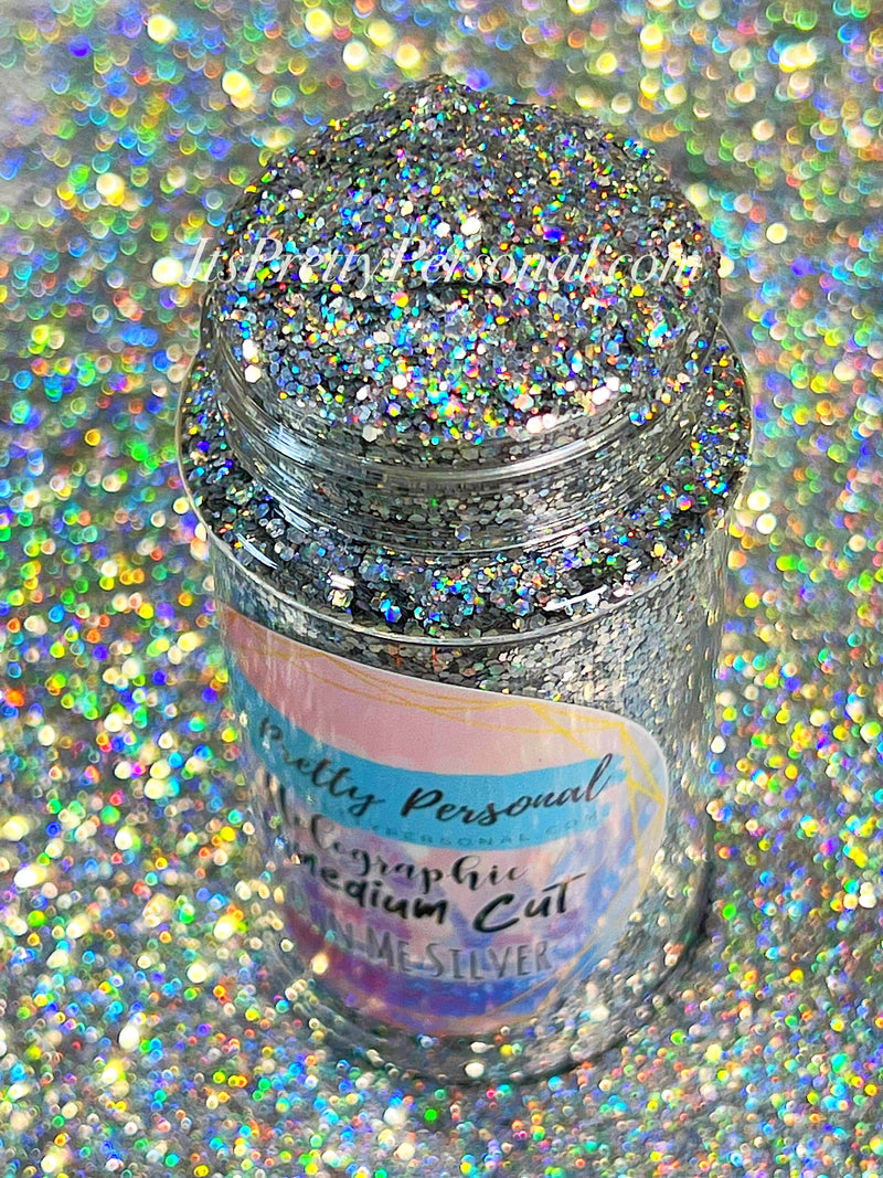 SCHMEDIUM CUT "Crown Me Silver" -Holographic + Hologram Glitter