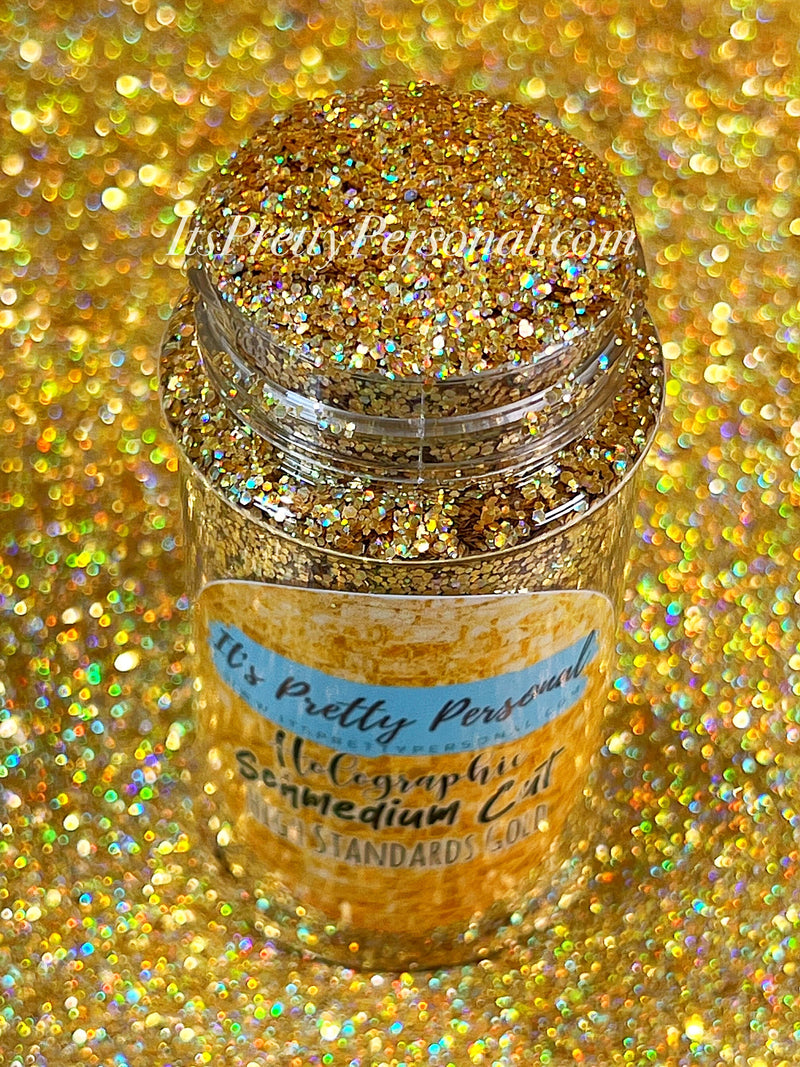 SCHMEDIUM CUT "High Standards Gold" -Holographic + Hologram Glitter