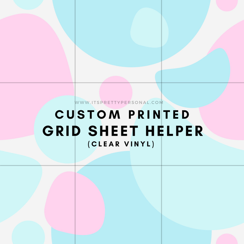 Design Your Own Custom Grid Sheet Helper - 12x12 Clear Vinyl (9 grid) *READ LISTING