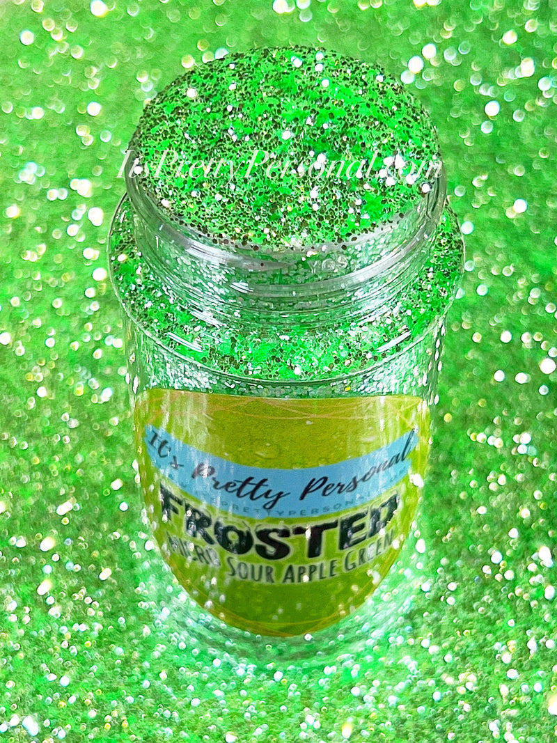 "MICRO Sour Apple Green”- FROSTED Glitter Collection