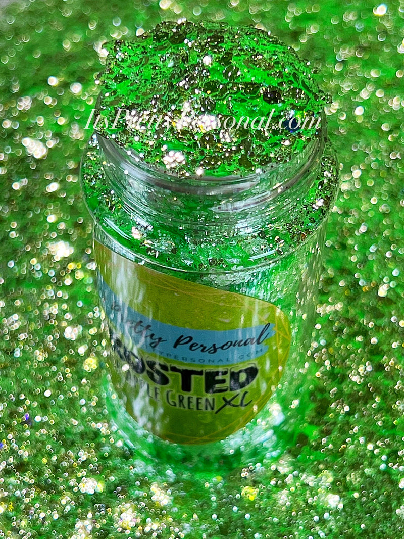 “Sour Apple Green XL”- FROSTED Glitter Collection