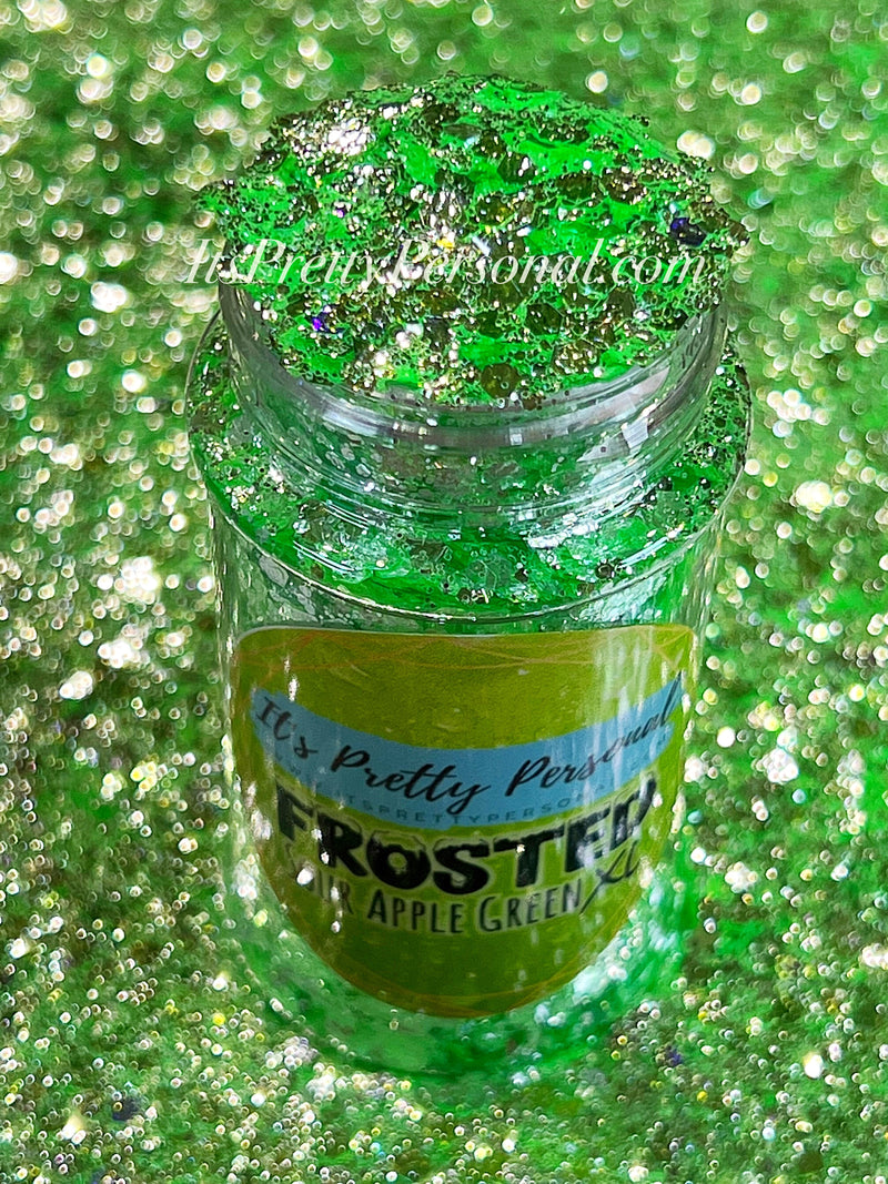 “Sour Apple Green XL”- FROSTED Glitter Collection