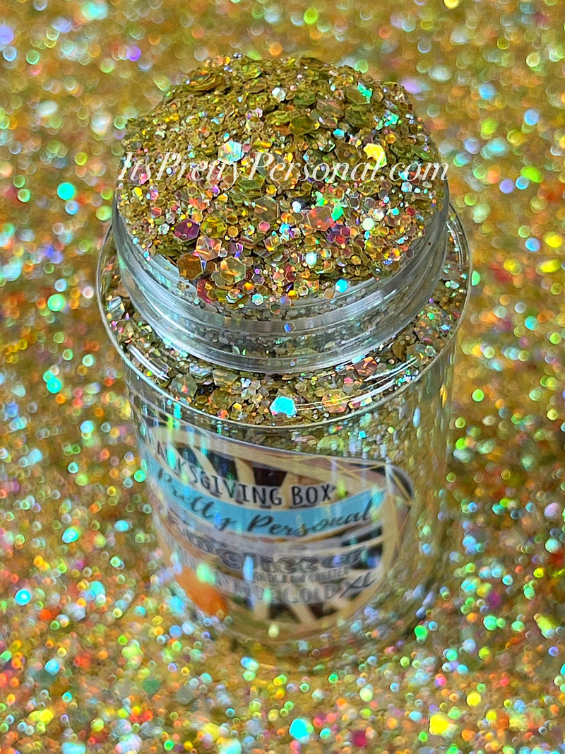 “Autumn Hayride Gold XL"- Gramglitter (HOLOGRAM)