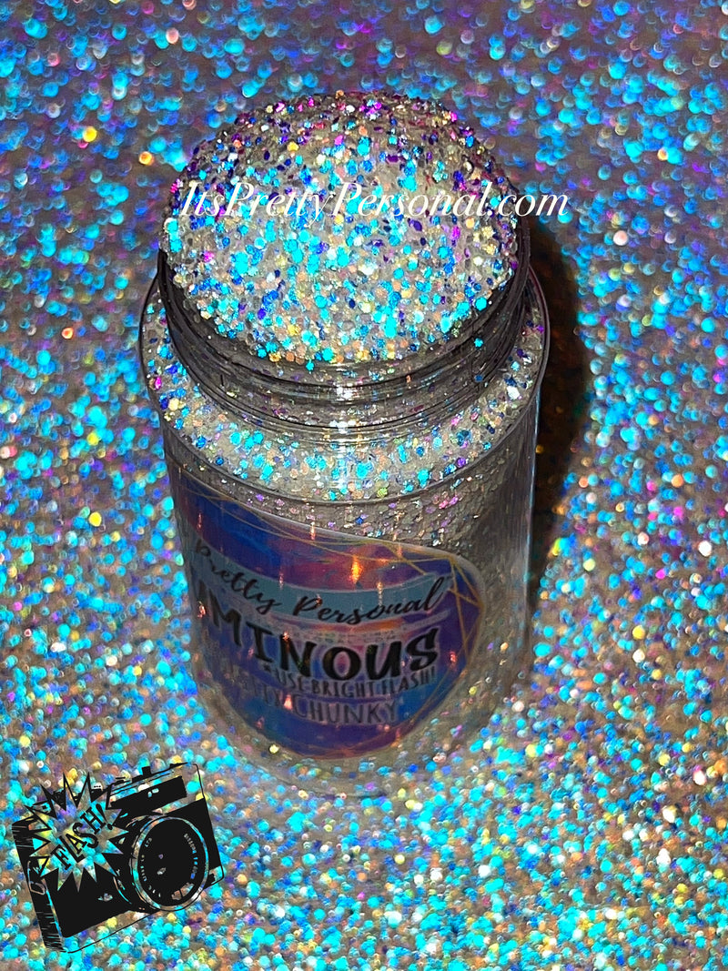 “Majestix Chunky” (Medium Cut)- Luminous Reflective Glitter Collection