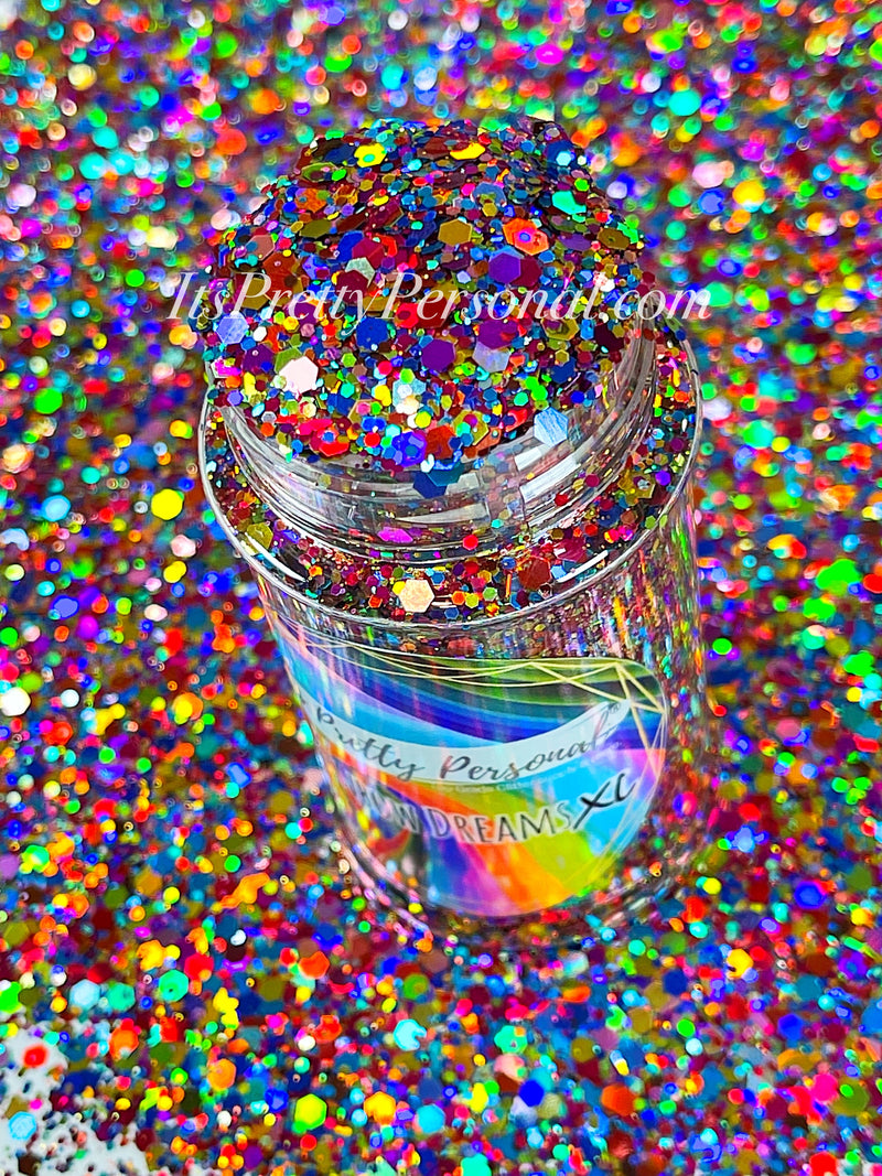 “Rainbow Dreams XL”- Holographic Chunky Mix