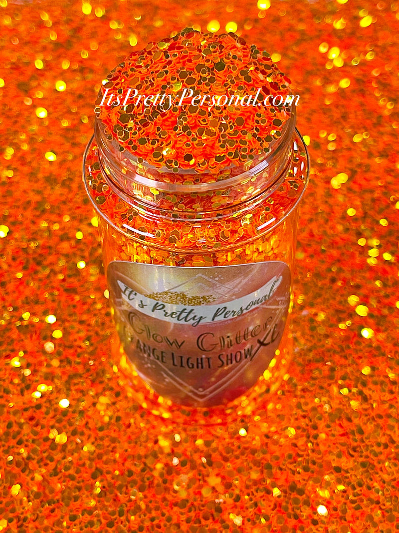 “ORANGE Light Show XL”-GLOW Glitter