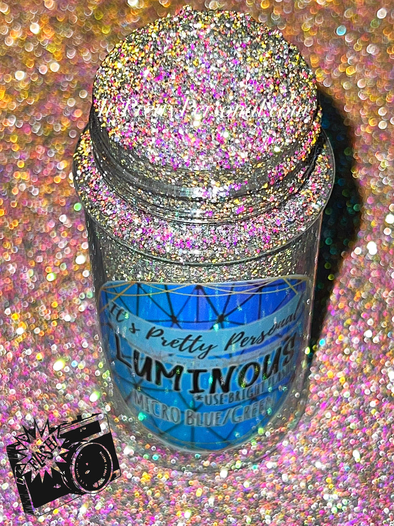 Micro Blue / Green (Fine Cut)- Luminous Reflective Glitter Collection