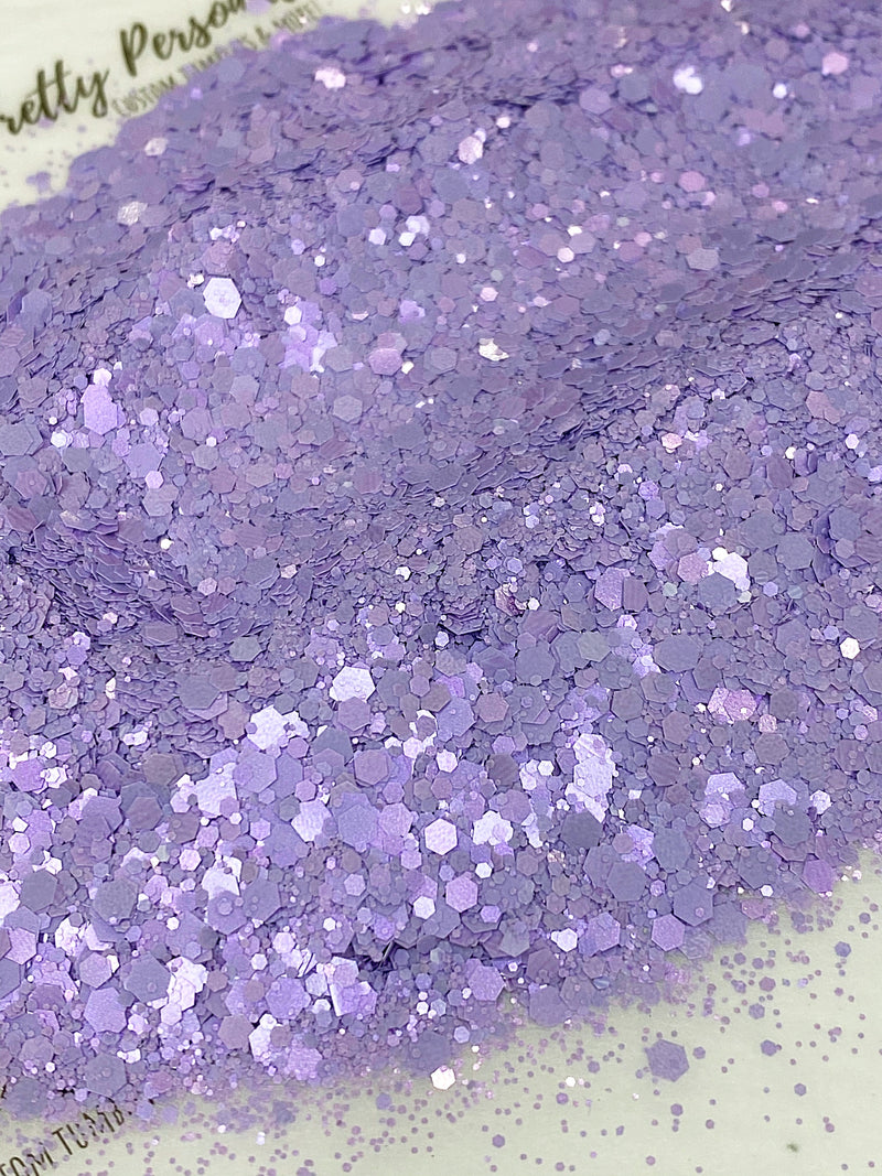 “Posy Purple” Glitter  CHUNKY- Supplies  POSH